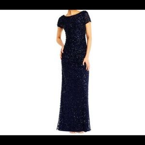 Adrienne Papell Sequined Gown